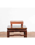 Vintage Low Wooden Indian Prayer Table-13. Asian & Chinese Furniture, Art, Antiques, Vintage Home Décor for sale at FEA Home