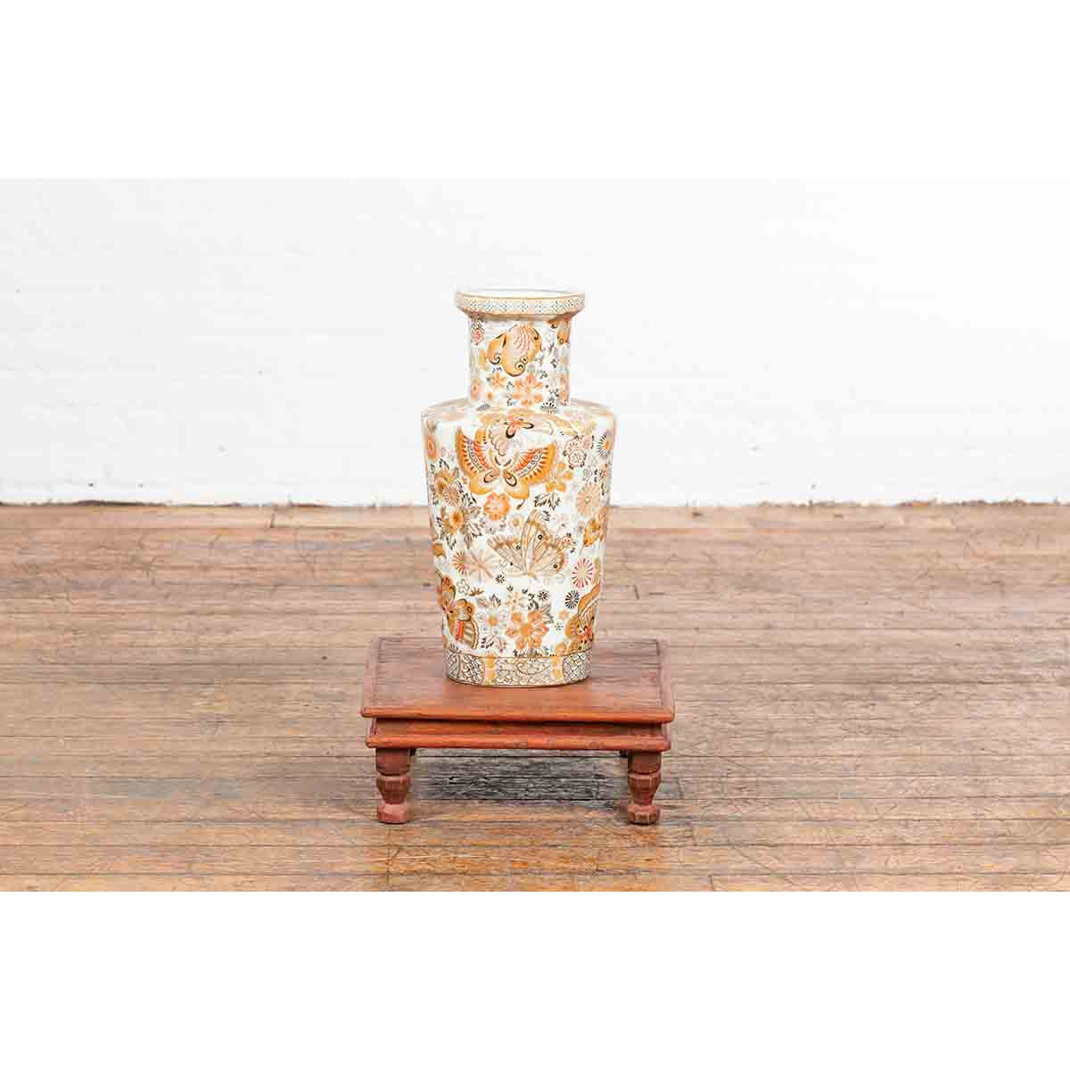 Vintage Low Wooden Indian Prayer Table-3. Asian & Chinese Furniture, Art, Antiques, Vintage Home Décor for sale at FEA Home