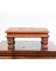 Vintage Low Wooden Indian Prayer Table-7. Asian & Chinese Furniture, Art, Antiques, Vintage Home Décor for sale at FEA Home
