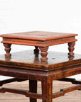 Vintage Low Wooden Indian Prayer Table-4. Asian & Chinese Furniture, Art, Antiques, Vintage Home Décor for sale at FEA Home