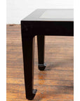 Chinese Vintage Black Lacquer Side Table with Qing Dynasty Period Stone Inset-7. Asian & Chinese Furniture, Art, Antiques, Vintage Home Décor for sale at FEA Home