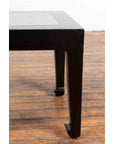 Chinese Vintage Black Lacquer Side Table with Qing Dynasty Period Stone Inset-8. Asian & Chinese Furniture, Art, Antiques, Vintage Home Décor for sale at FEA Home
