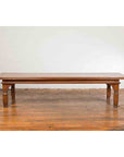 Oversized 19th Century Indonesian Coffee Table with Reeded Edge and Carved Legs-2. Asian & Chinese Furniture, Art, Antiques, Vintage Home Décor for sale at FEA Home