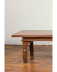 Oversized 19th Century Indonesian Coffee Table with Reeded Edge and Carved Legs-3. Asian & Chinese Furniture, Art, Antiques, Vintage Home Décor for sale at FEA Home