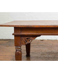 Oversized 19th Century Indonesian Madurese Coffee Table with Carved Spandrels-5. Asian & Chinese Furniture, Art, Antiques, Vintage Home Décor for sale at FEA Home