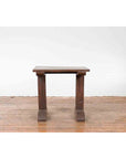 Indonesian Antique Wine Tasting Table with Rustic Appearance and Trestle Base-11. Asian & Chinese Furniture, Art, Antiques, Vintage Home Décor for sale at FEA Home
