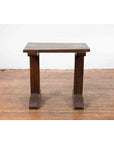 Indonesian Antique Wine Tasting Table with Rustic Appearance and Trestle Base-3. Asian & Chinese Furniture, Art, Antiques, Vintage Home Décor for sale at FEA Home