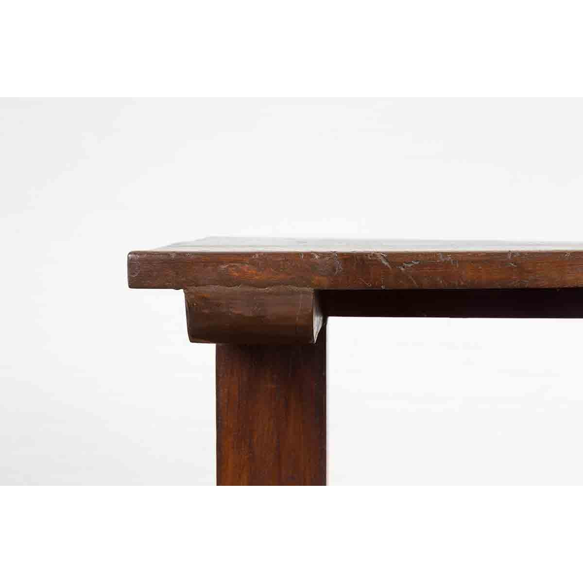 Indonesian Antique Wine Tasting Table with Rustic Appearance and Trestle Base-6. Asian & Chinese Furniture, Art, Antiques, Vintage Home Décor for sale at FEA Home