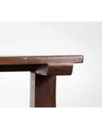 Indonesian Antique Wine Tasting Table with Rustic Appearance and Trestle Base-7. Asian & Chinese Furniture, Art, Antiques, Vintage Home Décor for sale at FEA Home
