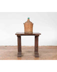Indonesian Antique Wine Tasting Table with Rustic Appearance and Trestle Base-4. Asian & Chinese Furniture, Art, Antiques, Vintage Home Décor for sale at FEA Home