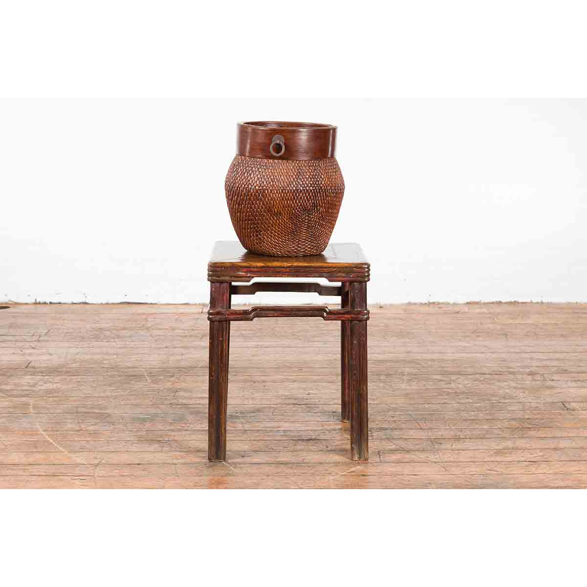 Chinese Qing Dynasty Period 19th Century Side Table with Humpback Stretchers-4. Asian & Chinese Furniture, Art, Antiques, Vintage Home Décor for sale at FEA Home