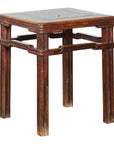 Chinese Qing Dynasty Period 19th Century Side Table with Humpback Stretchers-1. Asian & Chinese Furniture, Art, Antiques, Vintage Home Décor for sale at FEA Home