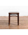 Chinese Qing Dynasty Period 19th Century Side Table with Humpback Stretchers-5. Asian & Chinese Furniture, Art, Antiques, Vintage Home Décor for sale at FEA Home