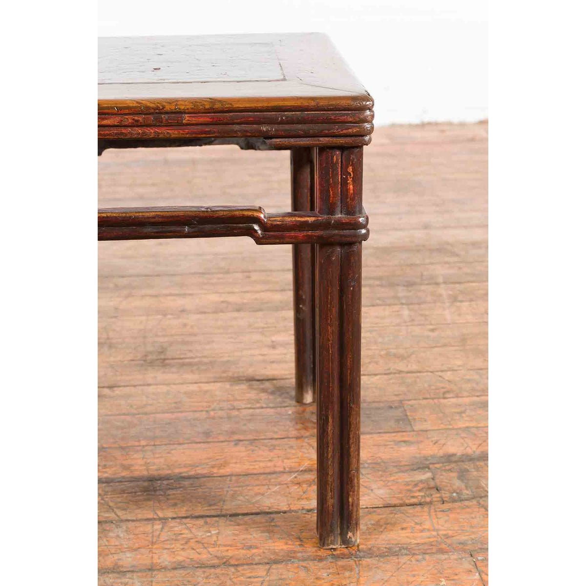 Chinese Qing Dynasty Period 19th Century Side Table with Humpback Stretchers-9. Asian & Chinese Furniture, Art, Antiques, Vintage Home Décor for sale at FEA Home