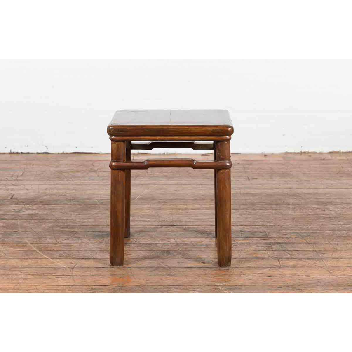 Chinese Qing Dynasty Period 19th Century Side Table with Humpback Stretchers-15. Asian & Chinese Furniture, Art, Antiques, Vintage Home Décor for sale at FEA Home