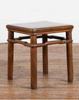 Chinese Qing Dynasty Period 19th Century Side Table with Humpback Stretchers-2. Asian & Chinese Furniture, Art, Antiques, Vintage Home Décor for sale at FEA Home