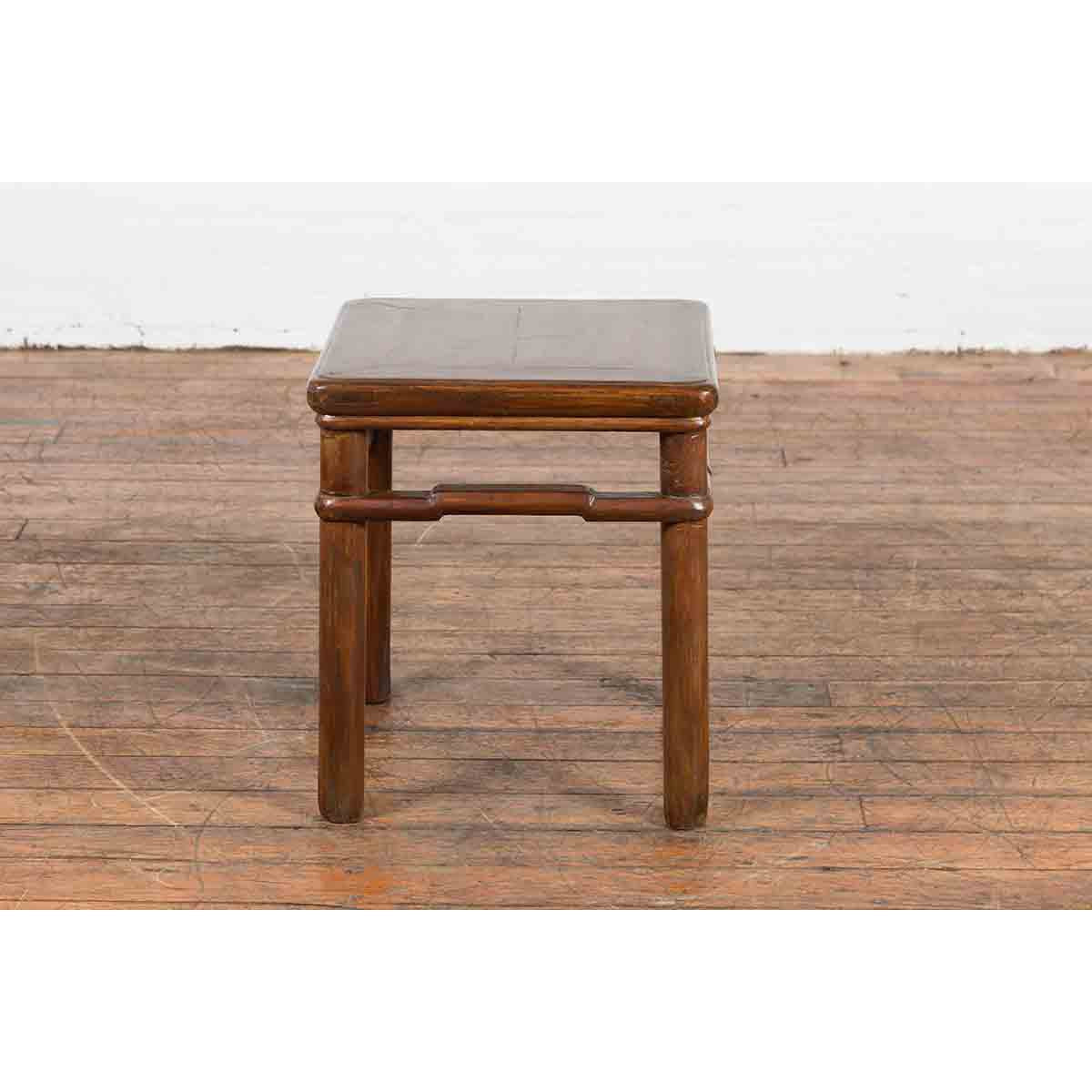 Chinese Qing Dynasty Period 19th Century Side Table with Humpback Stretchers-9. Asian & Chinese Furniture, Art, Antiques, Vintage Home Décor for sale at FEA Home
