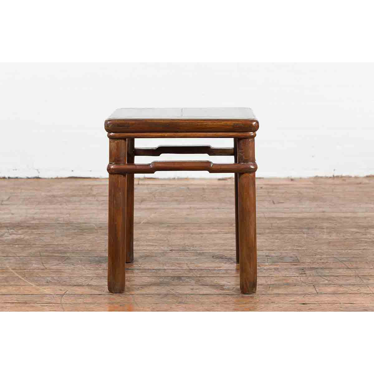 Chinese Qing Dynasty Period 19th Century Side Table with Humpback Stretchers-10. Asian & Chinese Furniture, Art, Antiques, Vintage Home Décor for sale at FEA Home