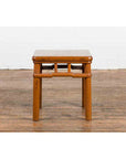 Chinese Vintage Ming Dynasty Style Accent Side Table with Humpback Stretcher-10. Asian & Chinese Furniture, Art, Antiques, Vintage Home Décor for sale at FEA Home