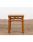 Chinese Vintage Ming Dynasty Style Accent Side Table with Humpback Stretcher-11. Asian & Chinese Furniture, Art, Antiques, Vintage Home Décor for sale at FEA Home