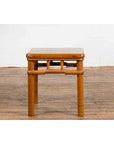 Chinese Vintage Ming Dynasty Style Accent Side Table with Humpback Stretcher-12. Asian & Chinese Furniture, Art, Antiques, Vintage Home Décor for sale at FEA Home