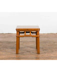 Chinese Vintage Ming Dynasty Style Accent Side Table with Humpback Stretcher-13. Asian & Chinese Furniture, Art, Antiques, Vintage Home Décor for sale at FEA Home