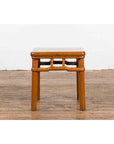 Chinese Vintage Ming Dynasty Style Accent Side Table with Humpback Stretcher-3. Asian & Chinese Furniture, Art, Antiques, Vintage Home Décor for sale at FEA Home