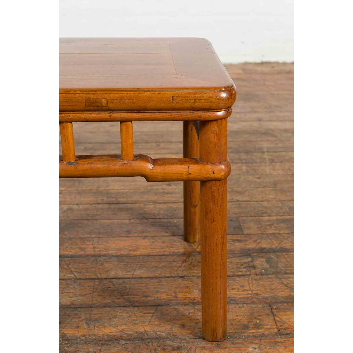 Chinese Vintage Ming Dynasty Style Accent Side Table with Humpback Stretcher-9. Asian & Chinese Furniture, Art, Antiques, Vintage Home Décor for sale at FEA Home