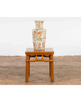 Chinese Vintage Ming Dynasty Style Accent Side Table with Humpback Stretcher-4. Asian & Chinese Furniture, Art, Antiques, Vintage Home Décor for sale at FEA Home
