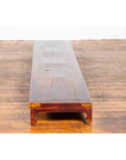 Vintage Low Kang Long Display Table Stand with Eight Carved Feet-11. Asian & Chinese Furniture, Art, Antiques, Vintage Home Décor for sale at FEA Home