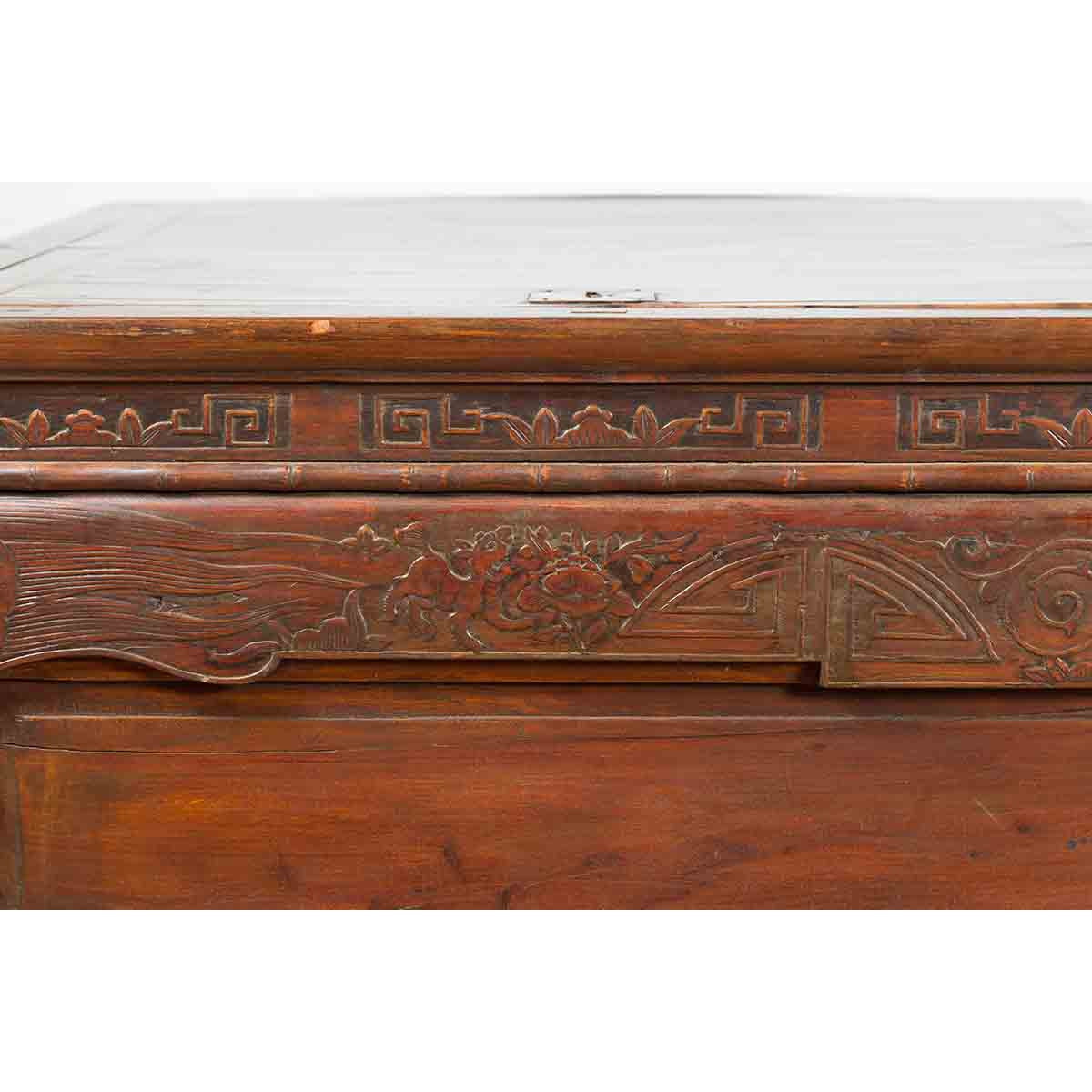 Pair of Chinese Antique Chests Set Together as a Coffee Table-8. Asian & Chinese Furniture, Art, Antiques, Vintage Home Décor for sale at FEA Home