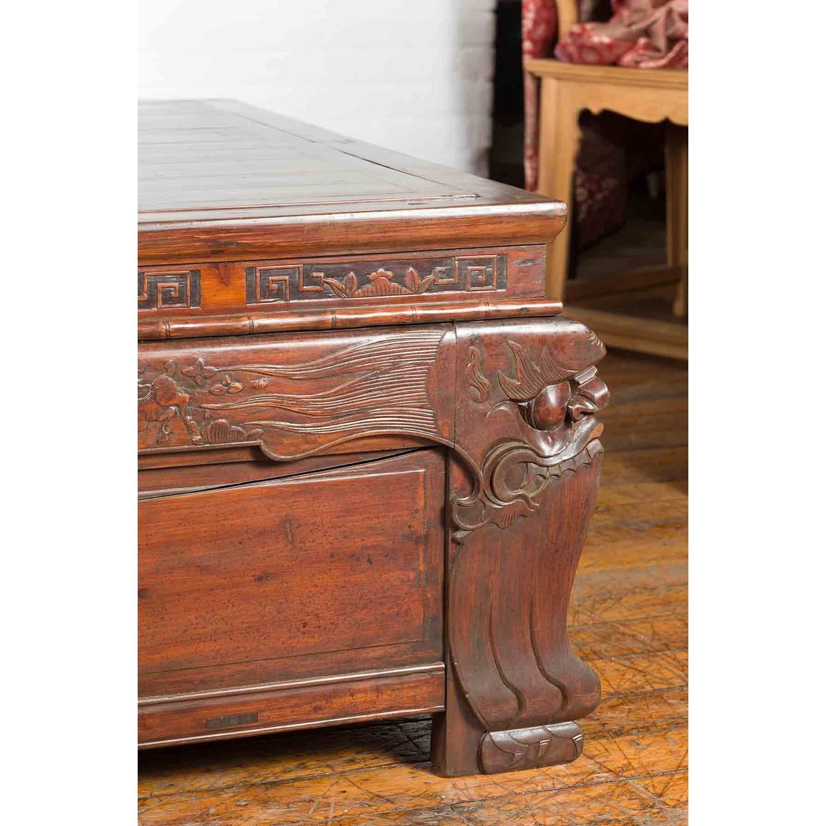 Pair of Chinese Antique Chests Set Together as a Coffee Table-10. Asian & Chinese Furniture, Art, Antiques, Vintage Home Décor for sale at FEA Home
