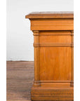Vintage Indonesian Wooden Pedestal with Doric Semi-Columns and Natural Patina-8. Asian & Chinese Furniture, Art, Antiques, Vintage Home Décor for sale at FEA Home