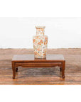 Vintage Chinese Art Deco Style Low Prayer Table with Carved Apron-3. Asian & Chinese Furniture, Art, Antiques, Vintage Home Décor for sale at FEA Home