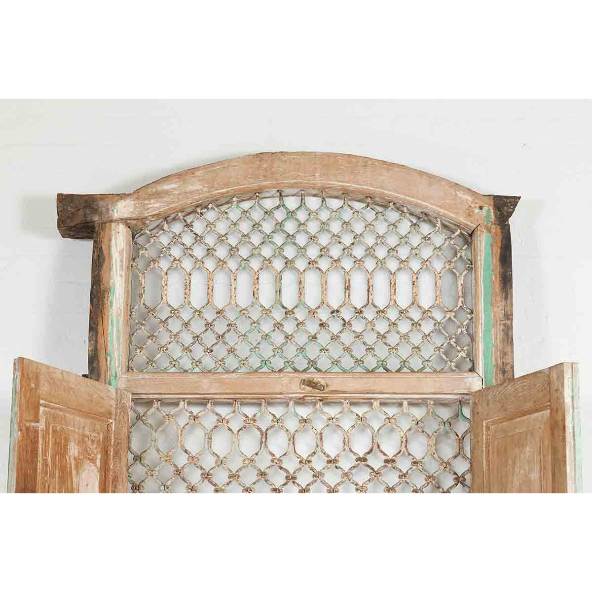 19th Century Indian Wood and Grate Window-12. Asian & Chinese Furniture, Art, Antiques, Vintage Home Décor for sale at FEA Home