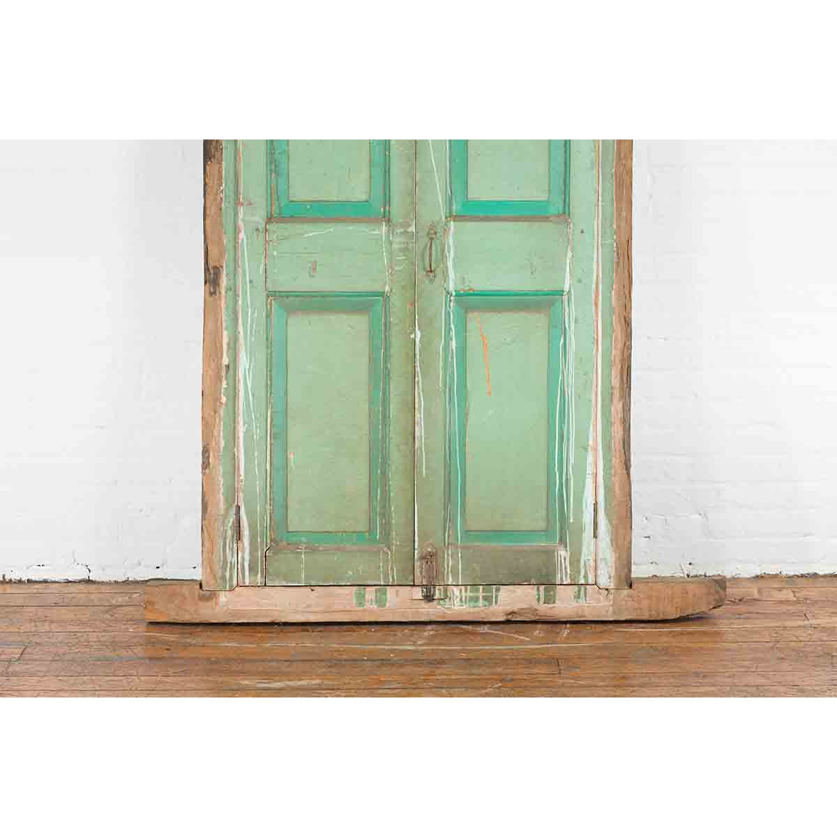 19th Century Indian Wood and Grate Window-5. Asian & Chinese Furniture, Art, Antiques, Vintage Home Décor for sale at FEA Home