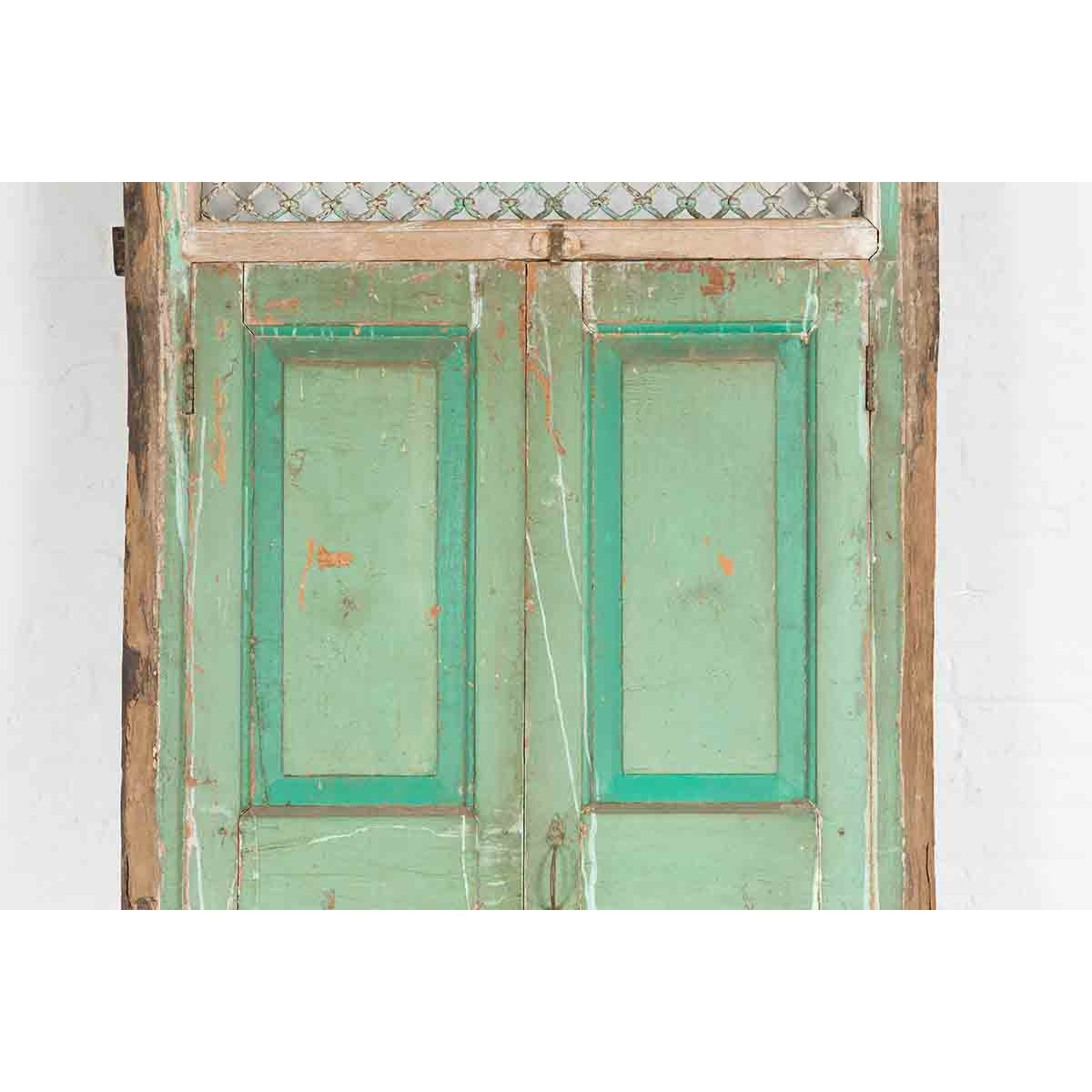 19th Century Indian Wood and Grate Window-9. Asian & Chinese Furniture, Art, Antiques, Vintage Home Décor for sale at FEA Home