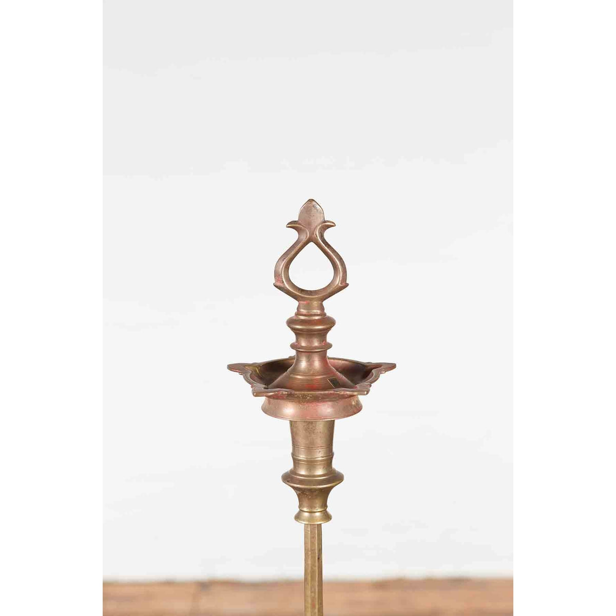 Vintage Indian Brass Candle Pricket-5. Asian & Chinese Furniture, Art, Antiques, Vintage Home Décor for sale at FEA Home