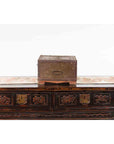Indian 19th Century Box with Metal Sheathing and Bracketed Wooden Base-11. Asian & Chinese Furniture, Art, Antiques, Vintage Home Décor for sale at FEA Home