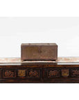Indian 19th Century Box with Metal Sheathing and Bracketed Wooden Base-7. Asian & Chinese Furniture, Art, Antiques, Vintage Home Décor for sale at FEA Home