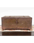 Indian 19th Century Box with Metal Sheathing and Bracketed Wooden Base-3. Asian & Chinese Furniture, Art, Antiques, Vintage Home Décor for sale at FEA Home