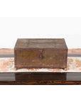 Indian 19th Century Box with Metal Sheathing and Bracketed Wooden Base-8. Asian & Chinese Furniture, Art, Antiques, Vintage Home Décor for sale at FEA Home