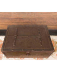 Indian 19th Century Box with Metal Sheathing and Bracketed Wooden Base-4. Asian & Chinese Furniture, Art, Antiques, Vintage Home Décor for sale at FEA Home
