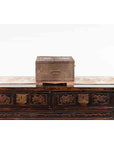 Indian 19th Century Box with Metal Sheathing and Bracketed Wooden Base-9. Asian & Chinese Furniture, Art, Antiques, Vintage Home Décor for sale at FEA Home