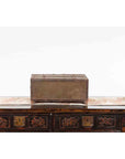 Indian 19th Century Box with Metal Sheathing and Bracketed Wooden Base-10. Asian & Chinese Furniture, Art, Antiques, Vintage Home Décor for sale at FEA Home