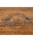Rustic Indian 19th Century Wooden Box with Iron Details and Concentric Circles-7. Asian & Chinese Furniture, Art, Antiques, Vintage Home Décor for sale at FEA Home
