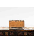Rustic Indian 19th Century Wooden Box with Iron Details and Concentric Circles-9. Asian & Chinese Furniture, Art, Antiques, Vintage Home Décor for sale at FEA Home