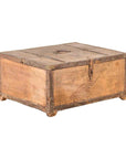Rustic Indian 19th Century Wooden Box with Iron Details and Incised Motifs-1. Asian & Chinese Furniture, Art, Antiques, Vintage Home Décor for sale at FEA Home