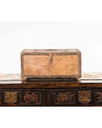Rustic Indian 19th Century Wooden Box with Iron Details and Incised Motifs-5. Asian & Chinese Furniture, Art, Antiques, Vintage Home Décor for sale at FEA Home