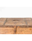 Rustic Indian 19th Century Wooden Box with Iron Details and Incised Motifs-7. Asian & Chinese Furniture, Art, Antiques, Vintage Home Décor for sale at FEA Home
